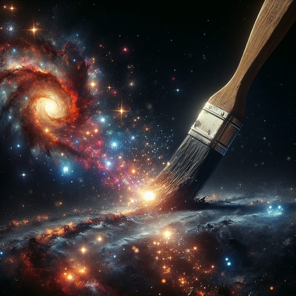 Cosmic Brushstroke Creates the Universe in 16K