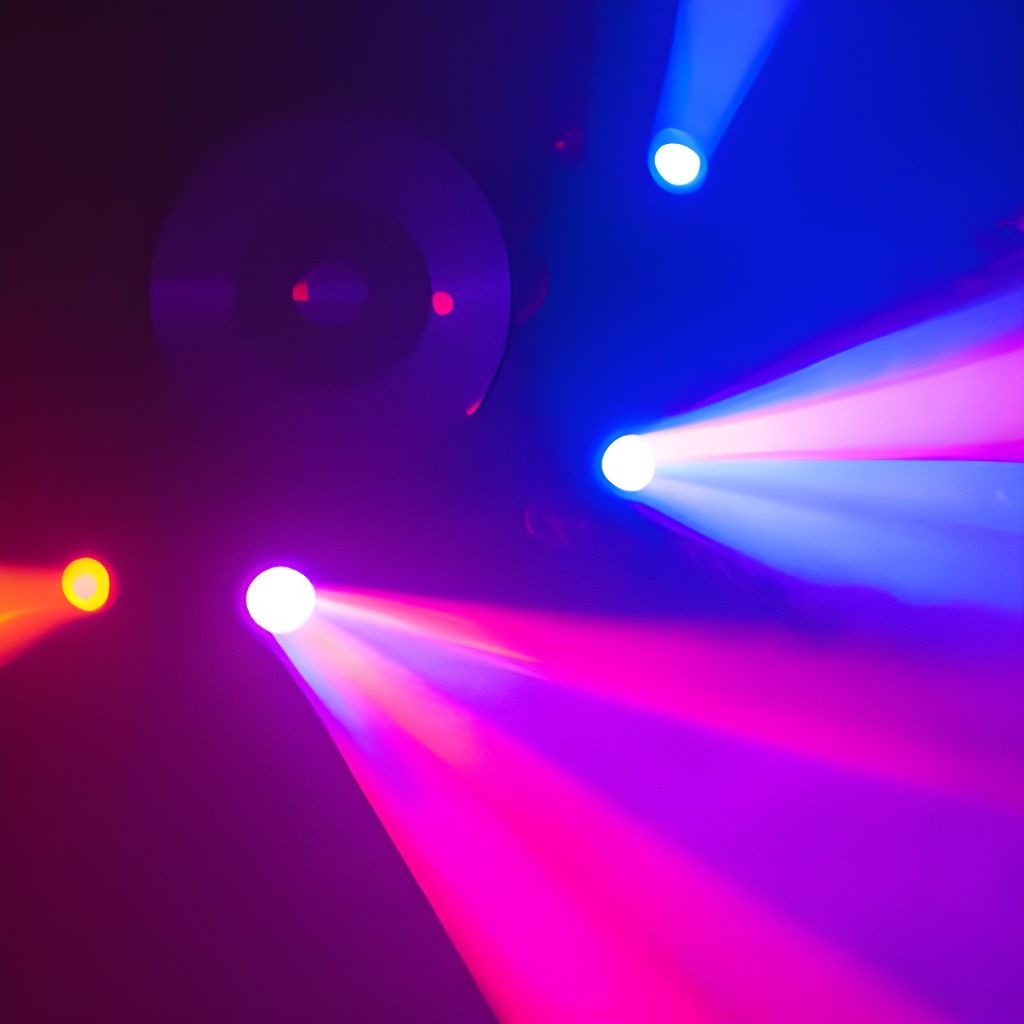 Dazzling Disco Lights Glare