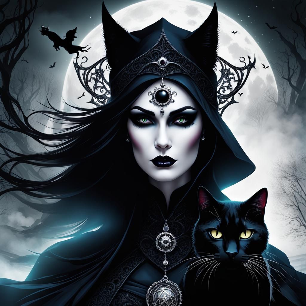 Zodiac Sorceress & Sinister Cat 🐈‍⬛♌️💀