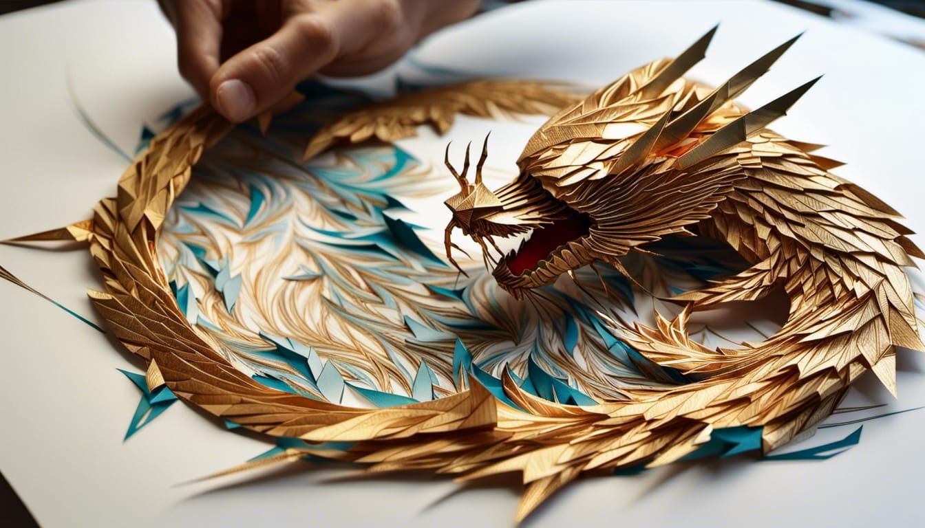 Origami golden Ryujin 3.5