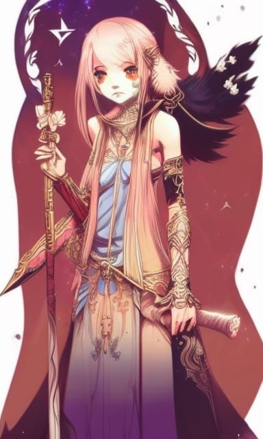 Fox Playing Flute with Mystical Motes