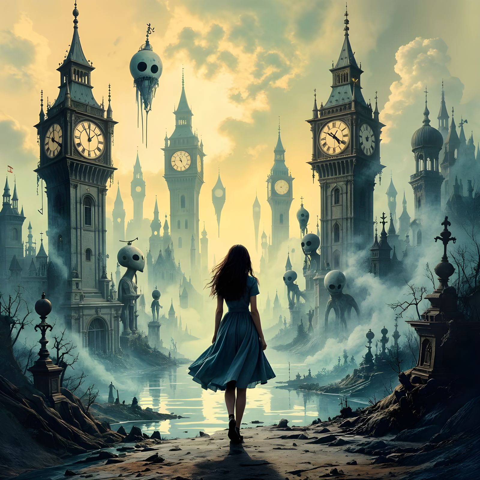 Disturbing Surreal Landscape of Horror