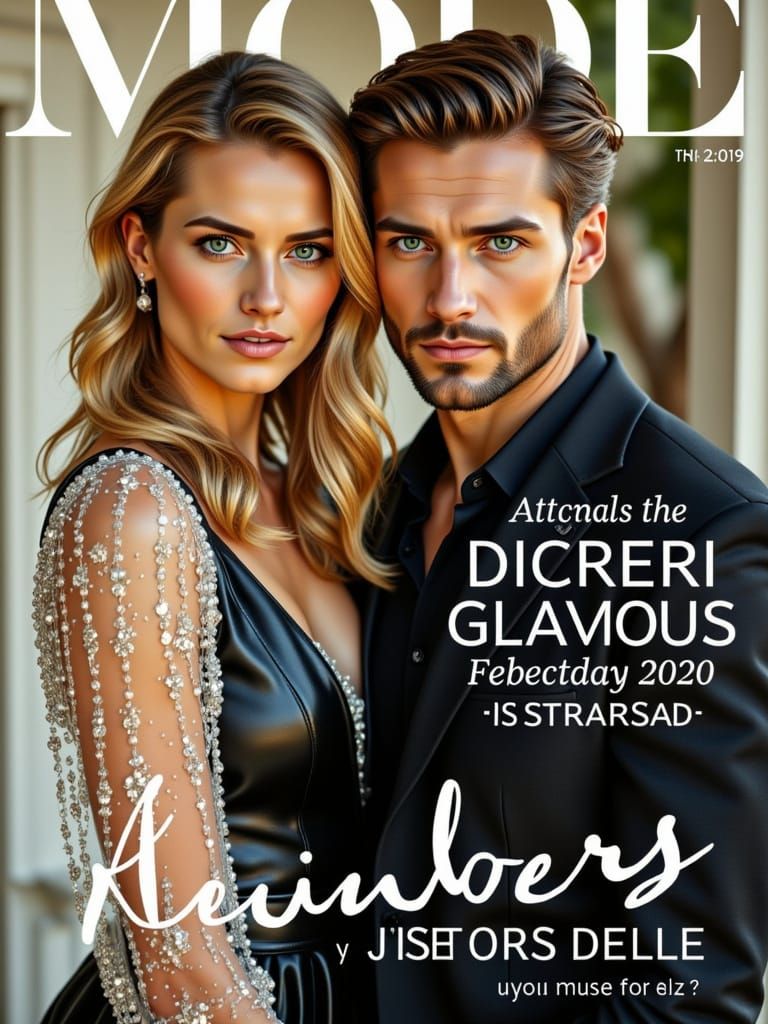 Fashion Magazine Cover: Parisian Glamour