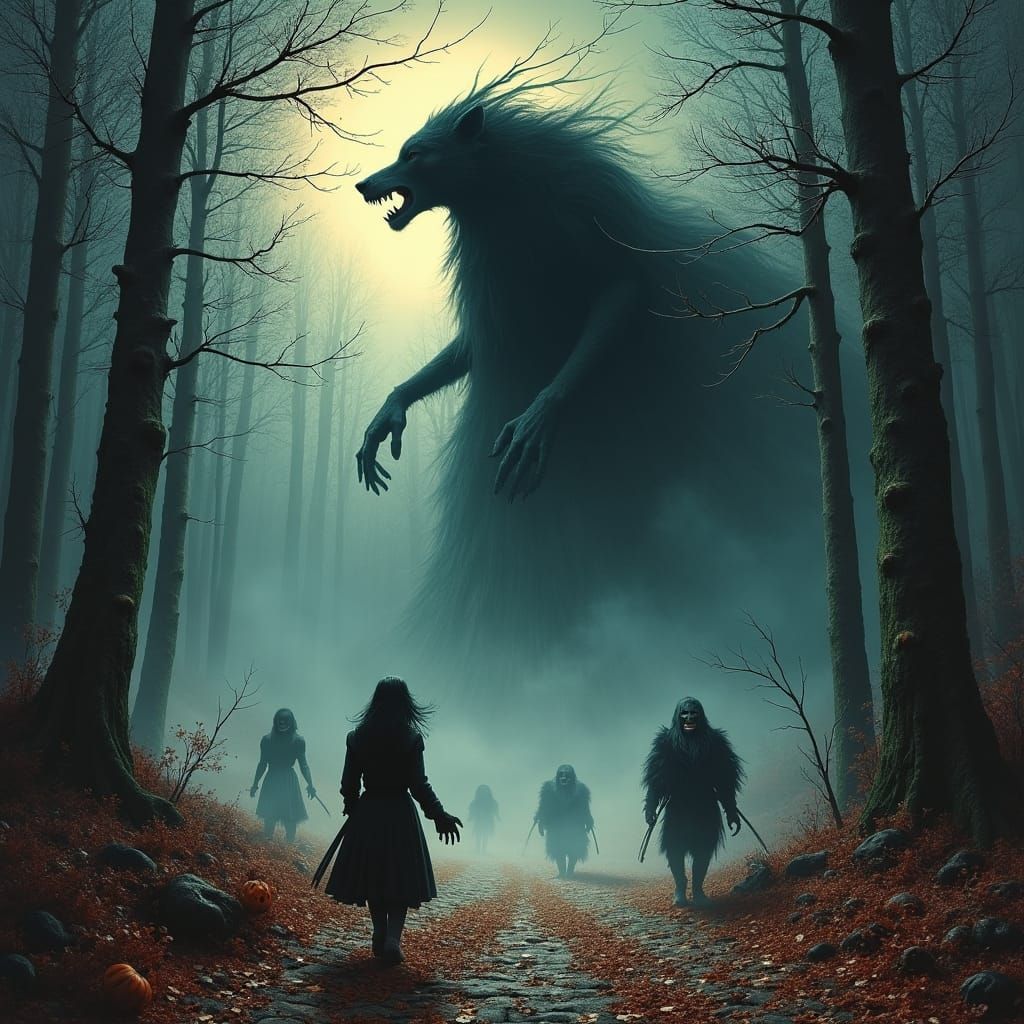 Grimdark Shadow Deity of a Surreal Nightmare Realm