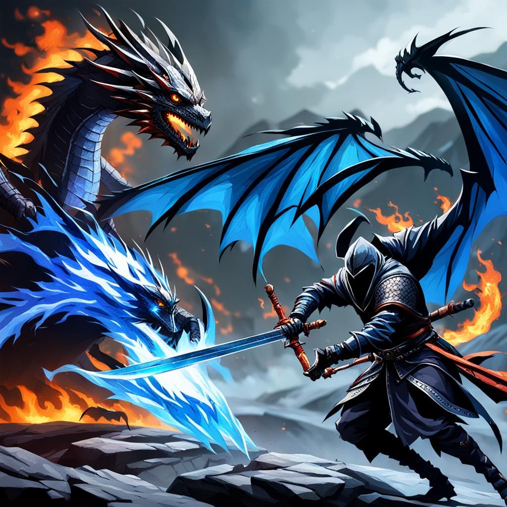 Fire and Ice Assassin Duel on Dragons