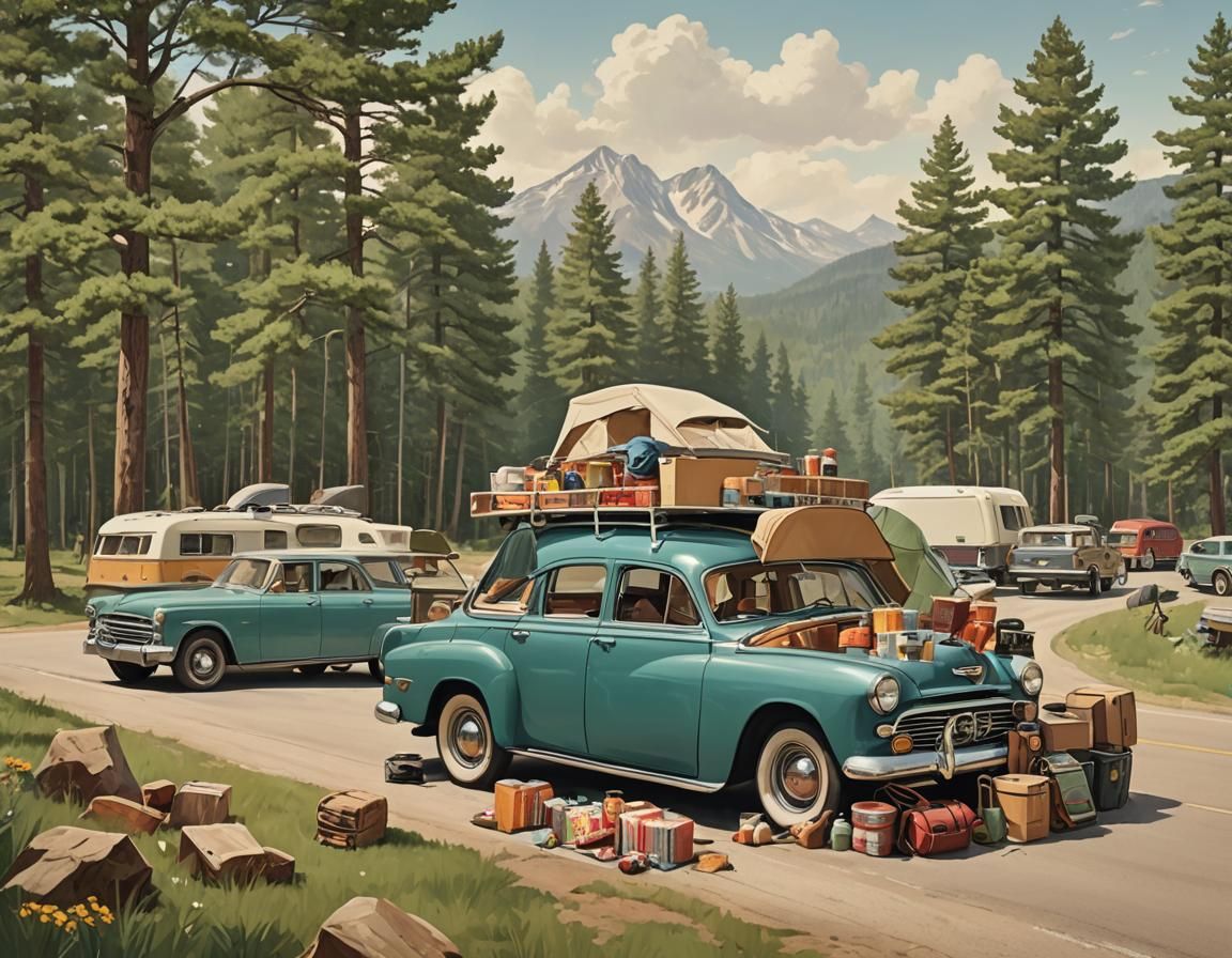 Nostalgic Family Road Trip Adventure