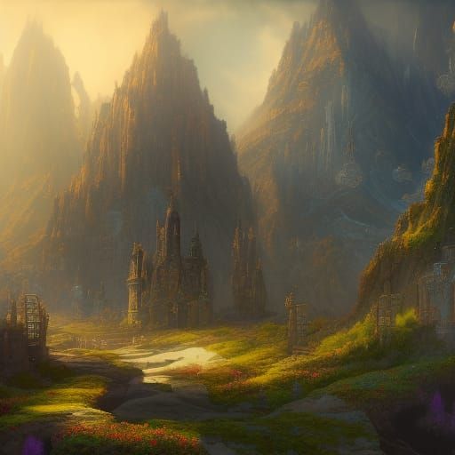 Fantastical Bank Building Concept Art