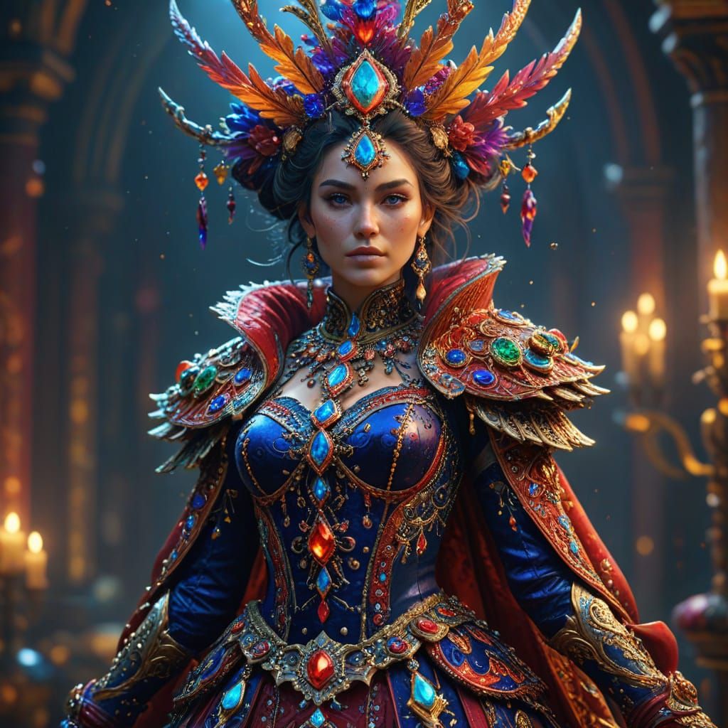 Gaudy Holiday Costume Concept Art