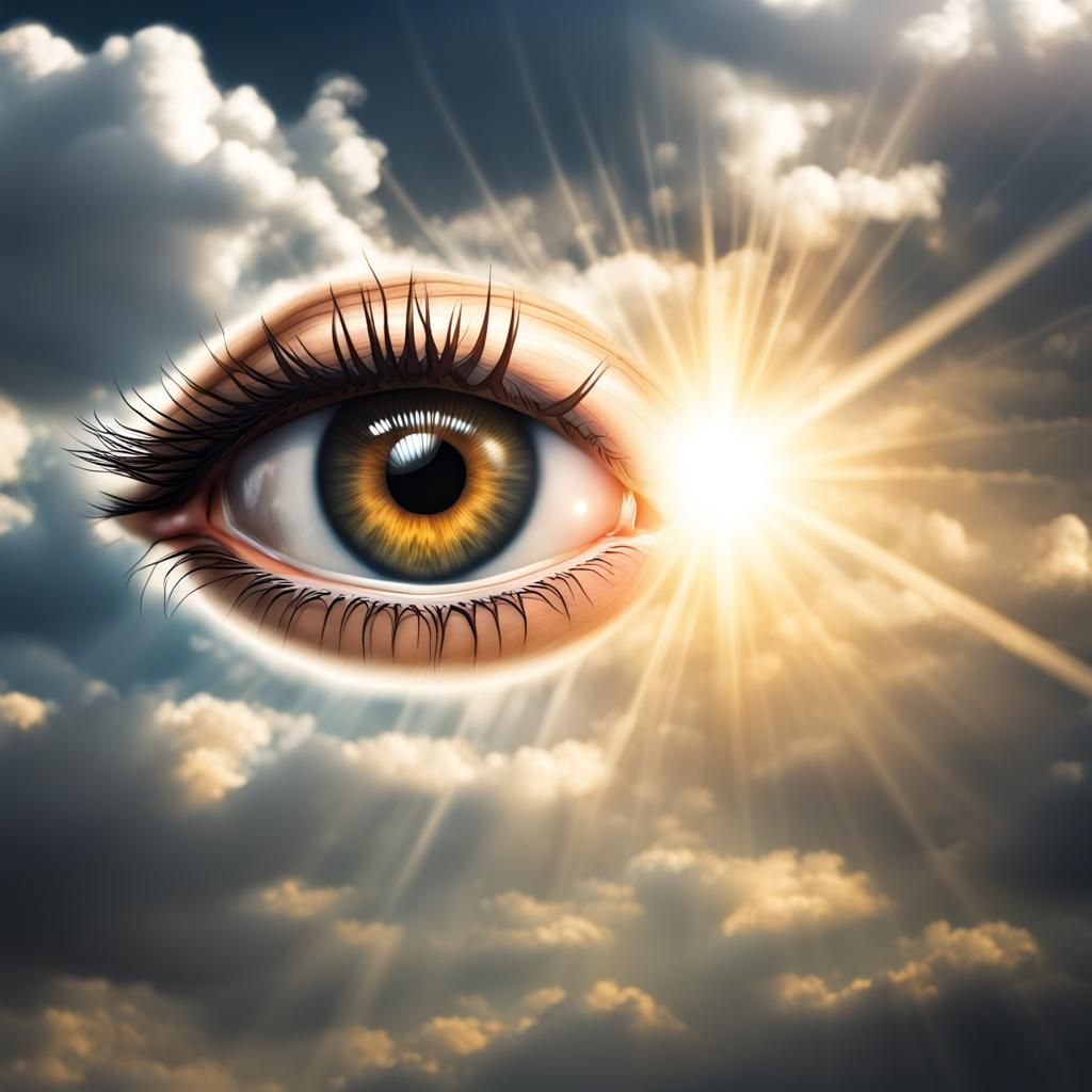 Hyperrealistic Eye with Intricate Detail, HDR