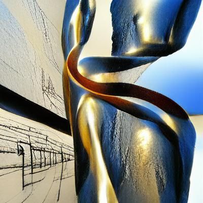 AI Realization of Leading Lines and Art
