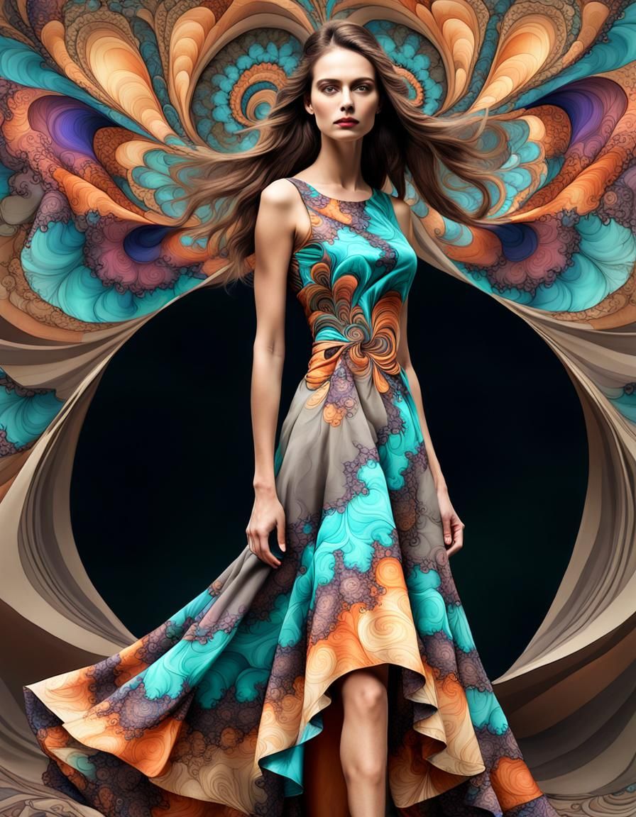 "a beautiful woman wearing a beautiful dress"