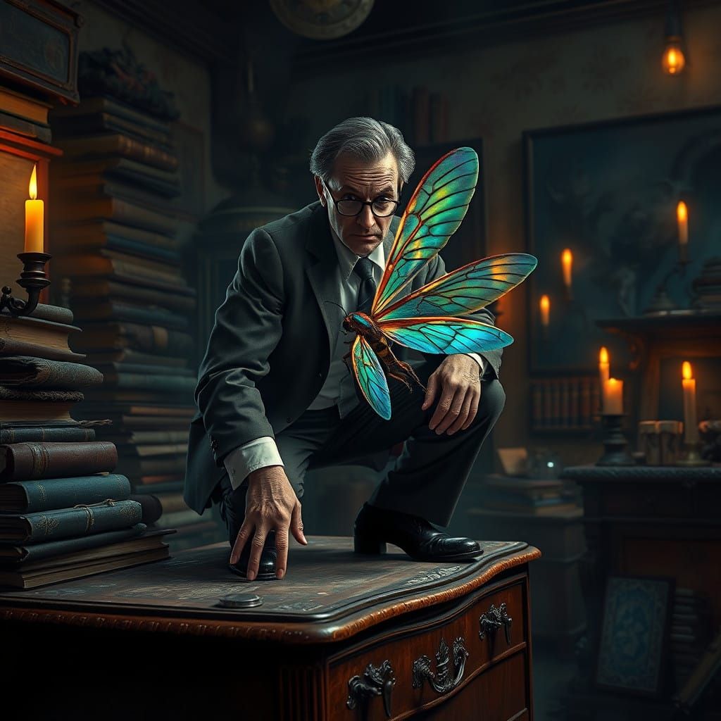 Dreamlike Metamorphosis in Hyper-Detailed Matte Painting