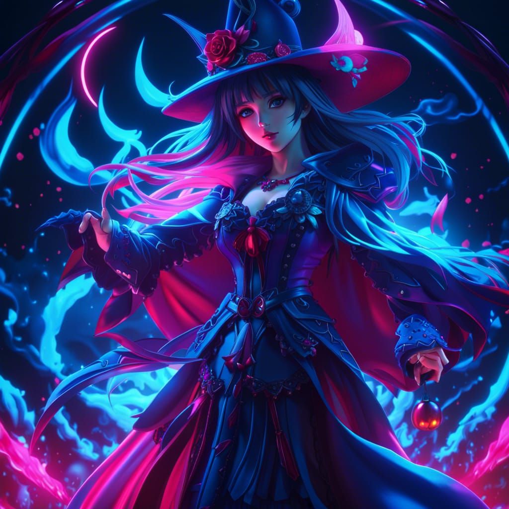 Magic Anime Dream Girl Halloween Dark 6