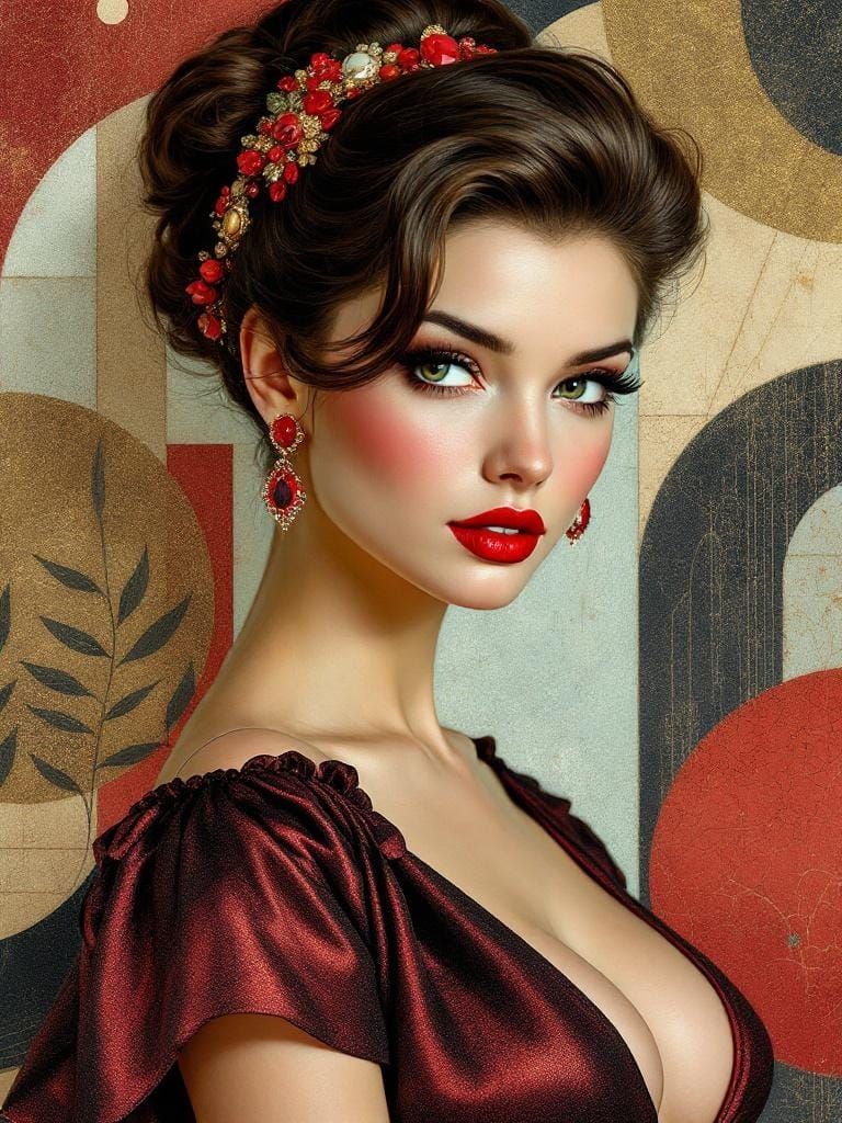 Italian Pin-Up in Fairy Tale Style