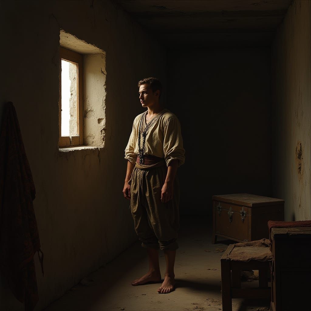 A Young Peasant's Sorrow in Renaissance Style