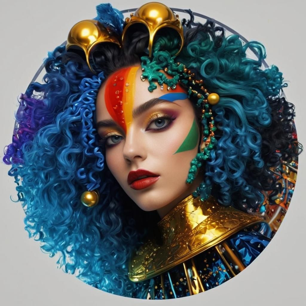 Psychedelic Surrealism in Vibrant Colors, 8K 3D CGI