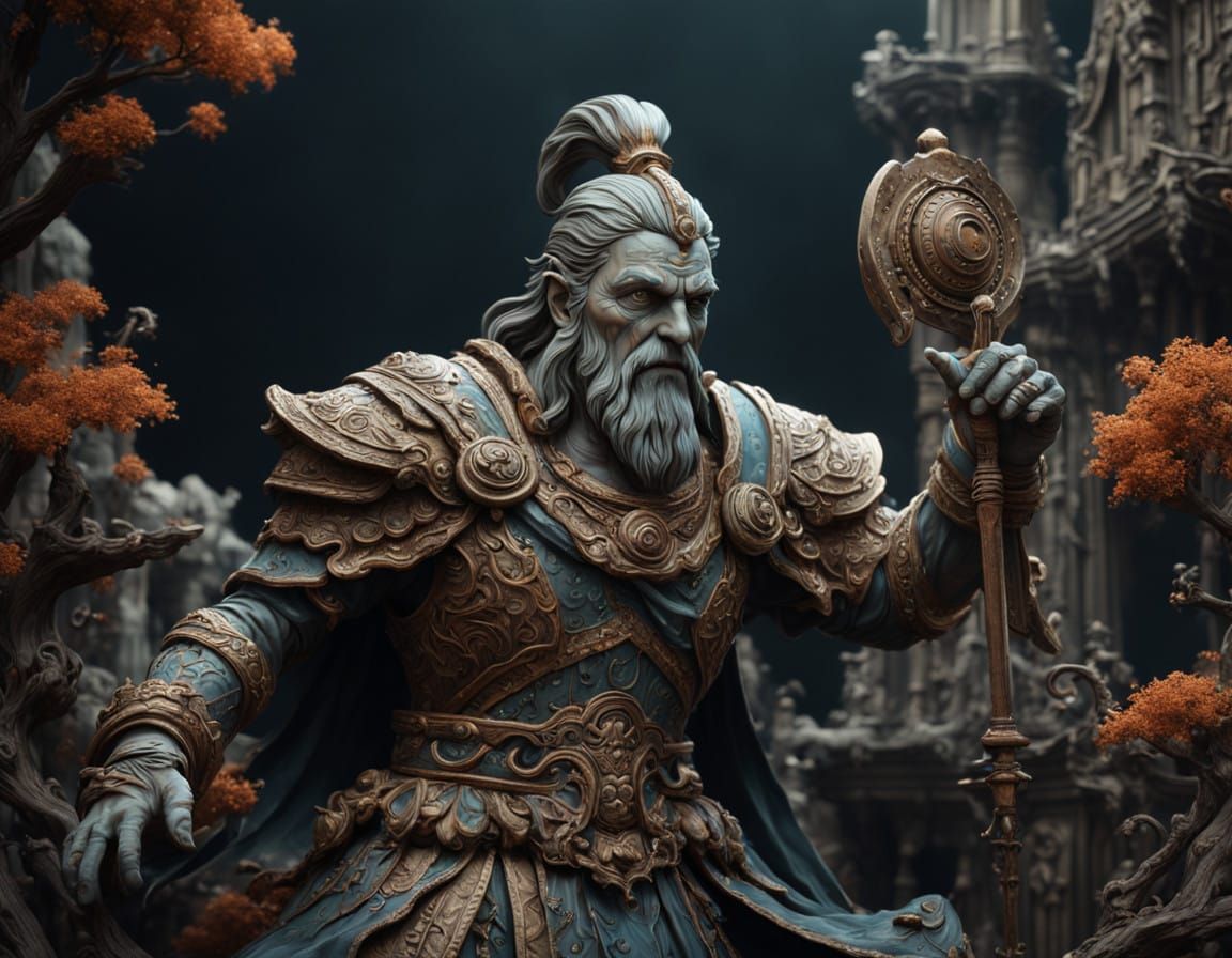 Vibrant Clay Idol in Unreal Engine 5