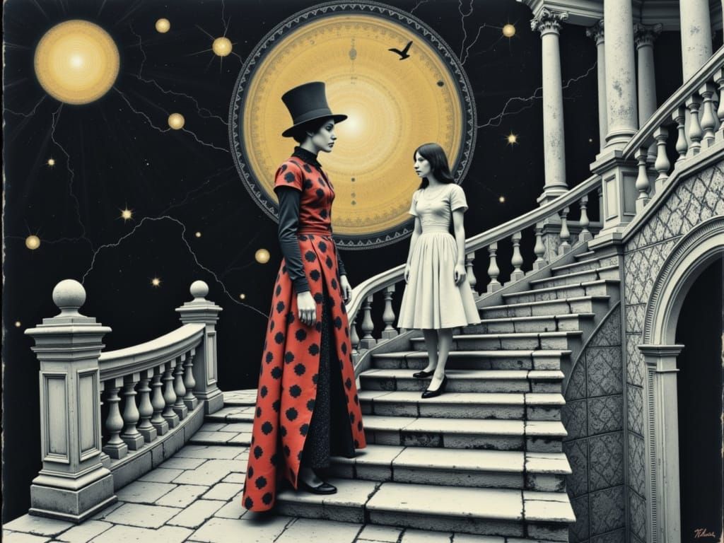 Alice in Wonderland Inspired Baroque Pop Art