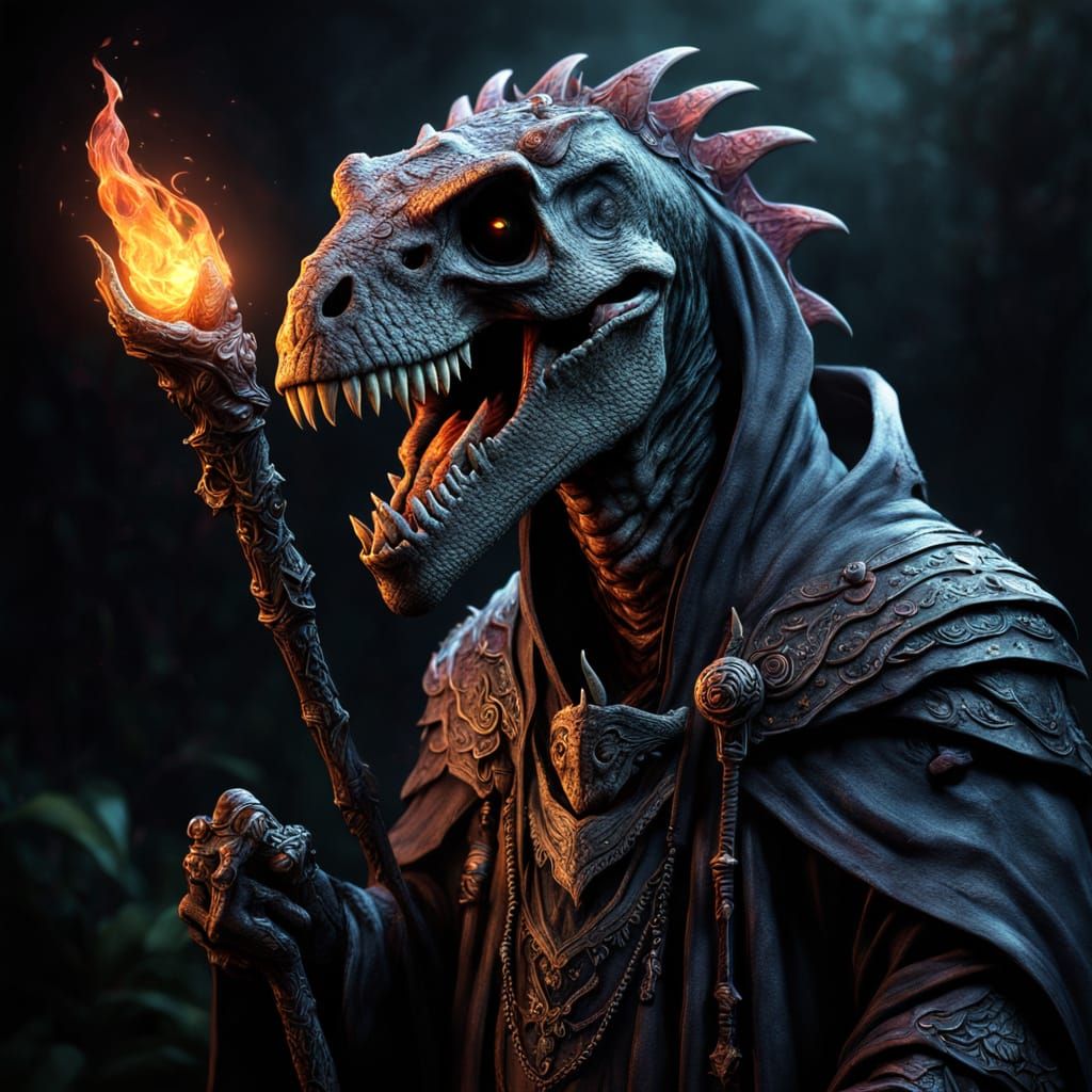 Spectral Necromancer in Dark Fantasy Art