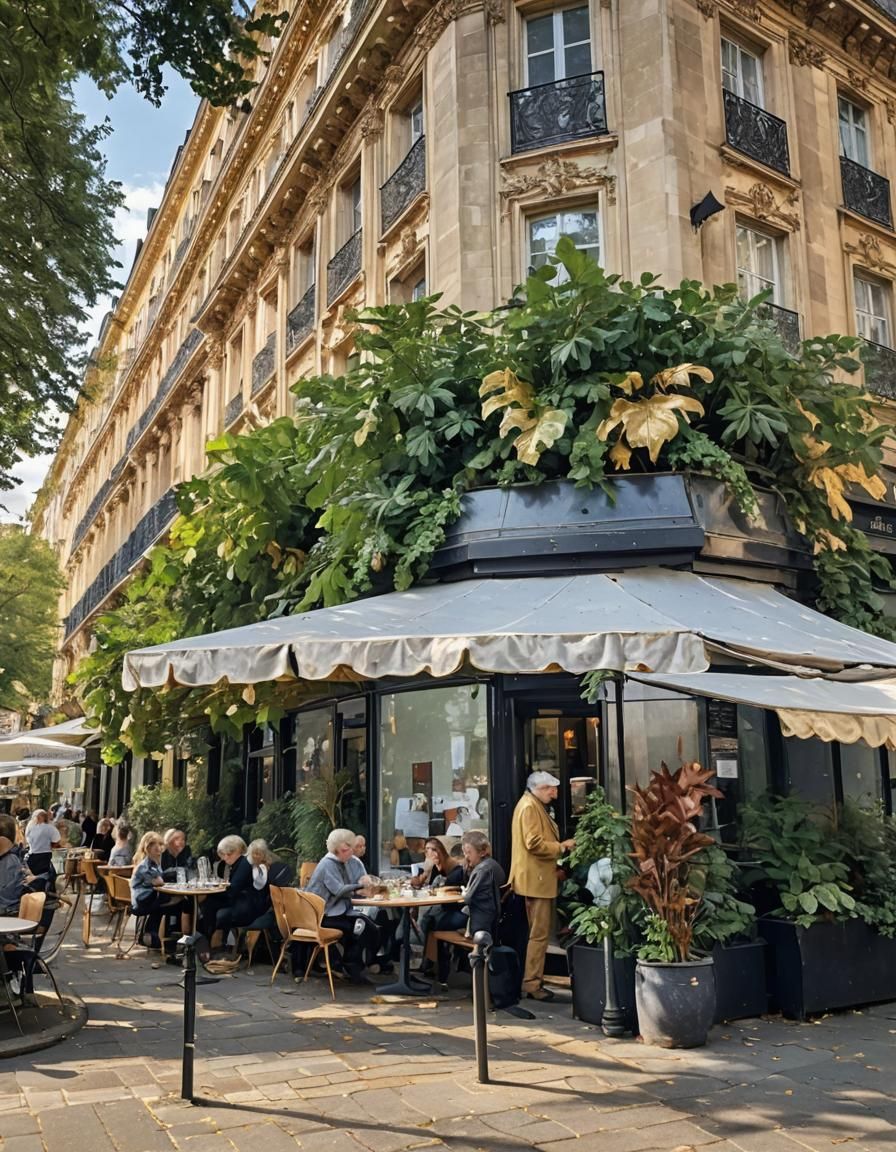 Abstract Golden Leaf Design