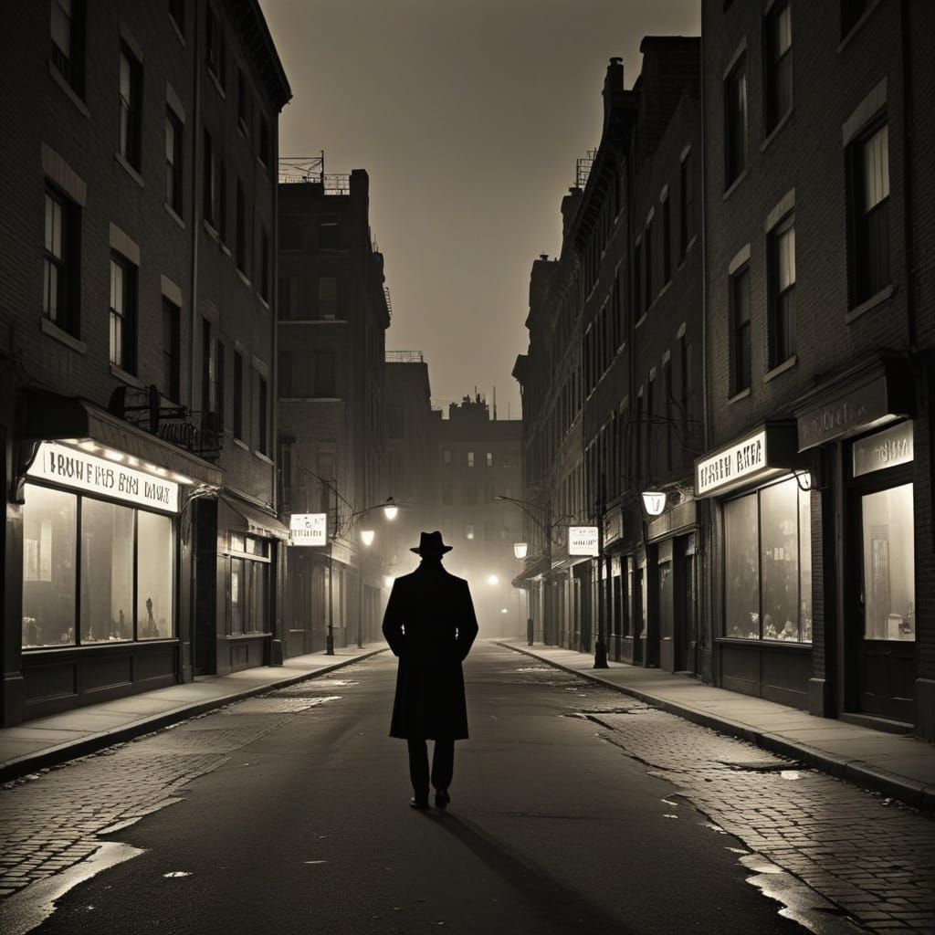 Noir Urban Horror in Sepia Tones