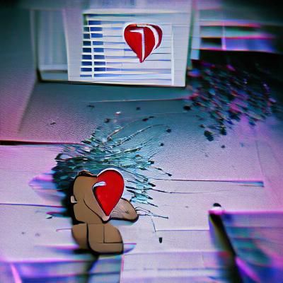 Symbolic Heartbreak: Emotional Despair and Loss