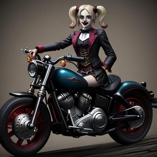 Harley Quinn as Vampire in Steampunk Style
