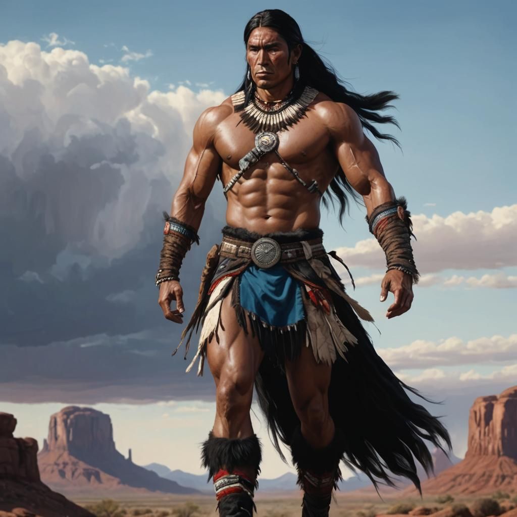 native american, young Warrior (2)