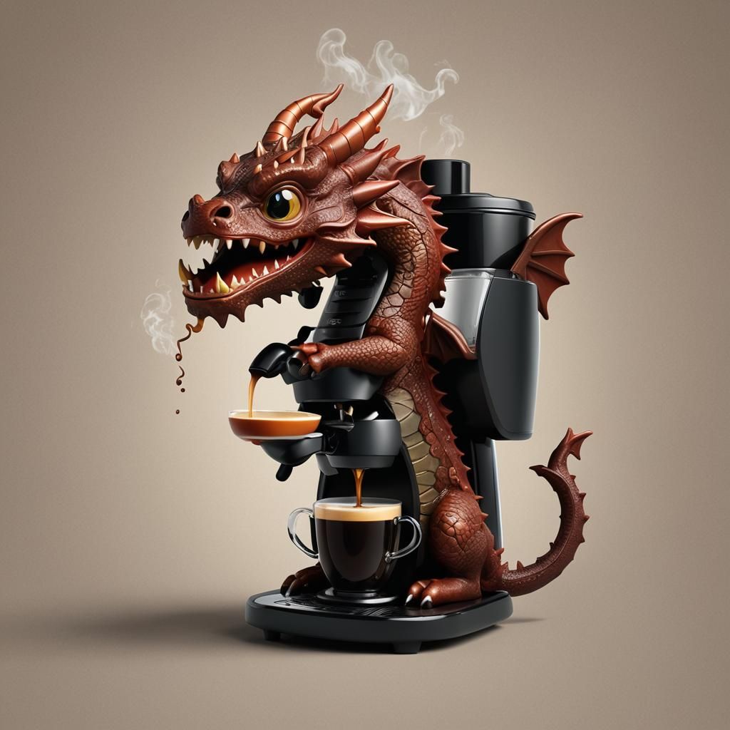 Dragon Coffee Maker Steaming