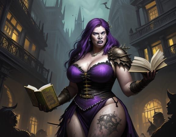 Zombie Barbarian Reader in Sensual Photorealism Style