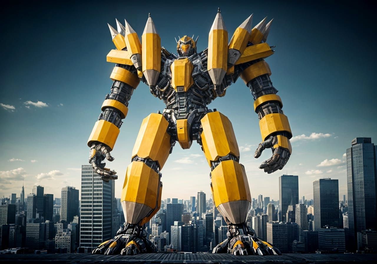 Giant Pencil Transformer Dominates Tokyo Skyline