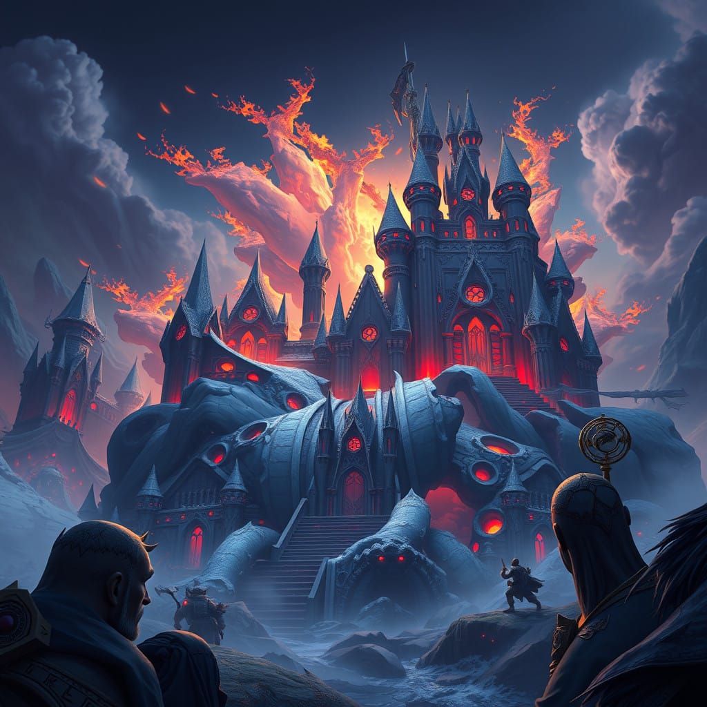 Epic Fantasy Realm in Vibrant Colors