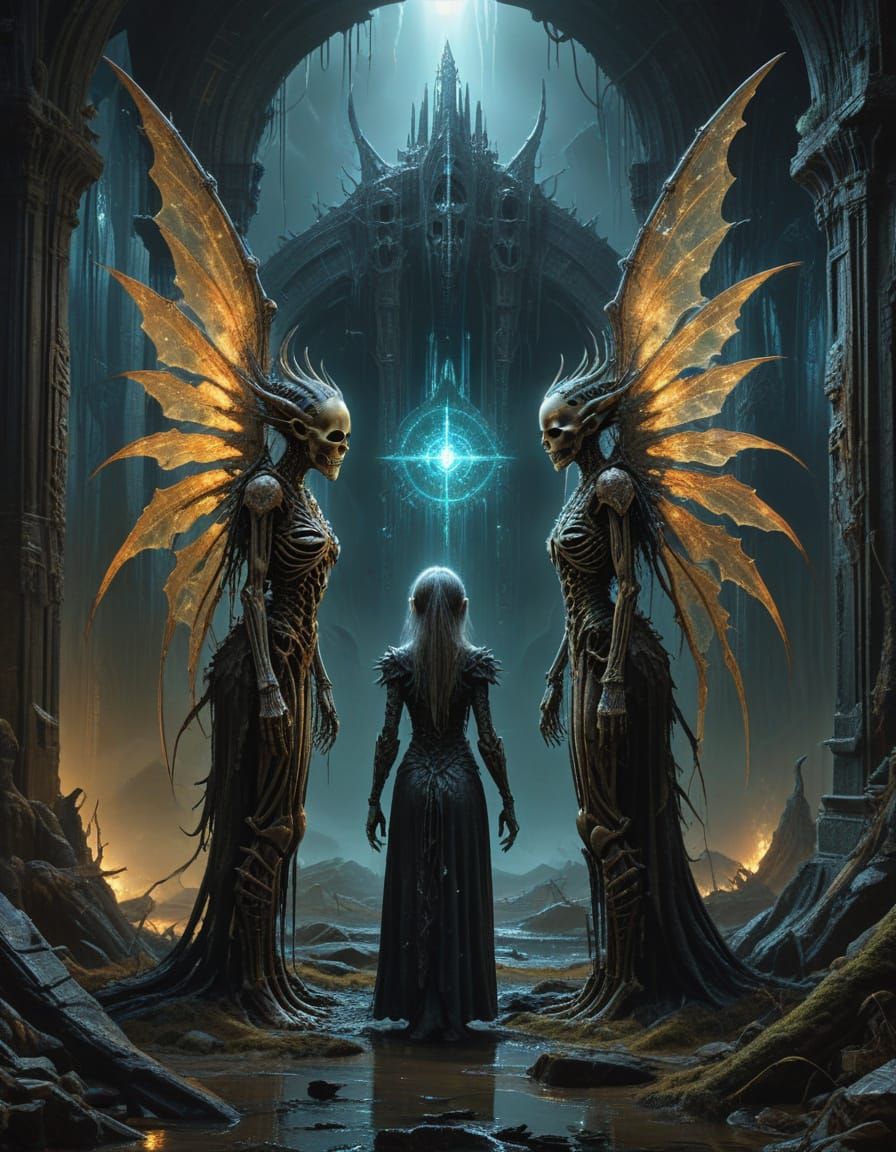 Ethereal Encounter at Ancient Stargate