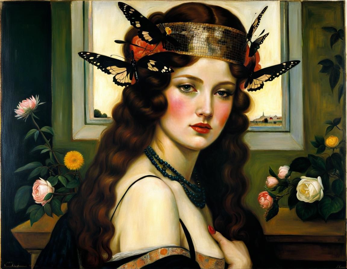 Classical Figures in Dreamlike Symbolic Art