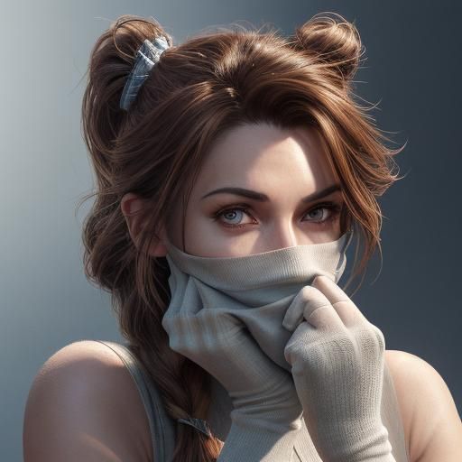 Hyperrealistic Portrait of a Young Woman in CGI