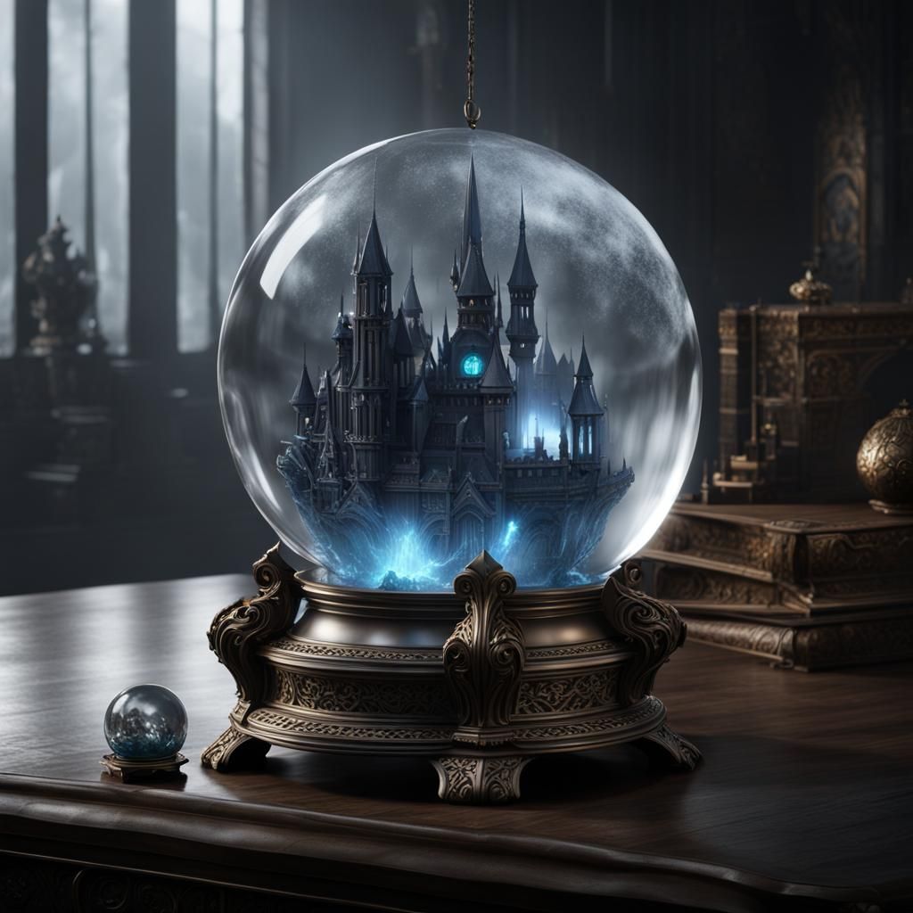 Wraith in Crystal Ball Matte Painting