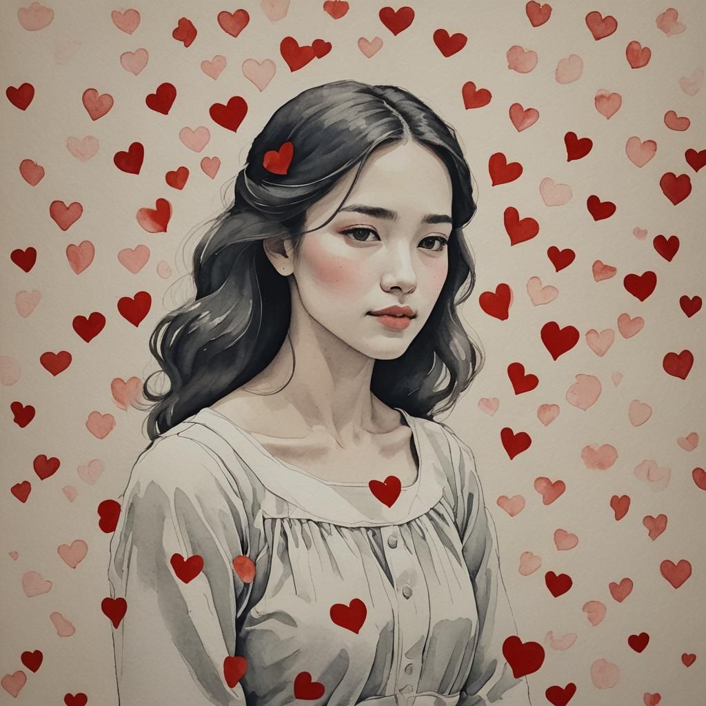 AI Image of a Person in Love