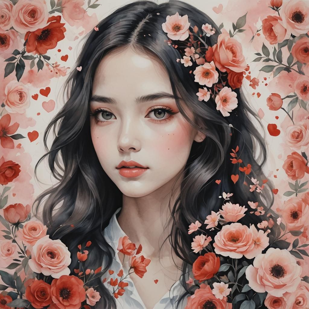 AI Image of a Person in Love