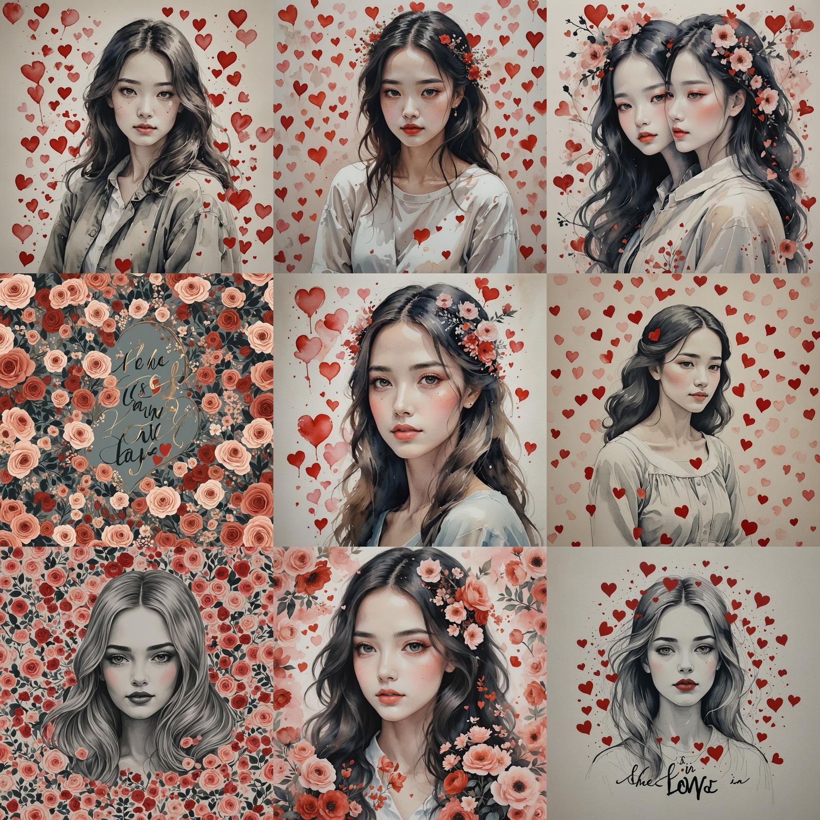 AI Generated Image of a Person in Love