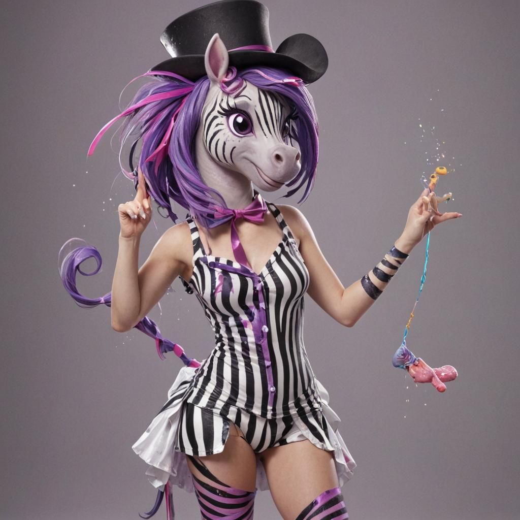 Rainbow Paint Splatter on Fashionable Ponies