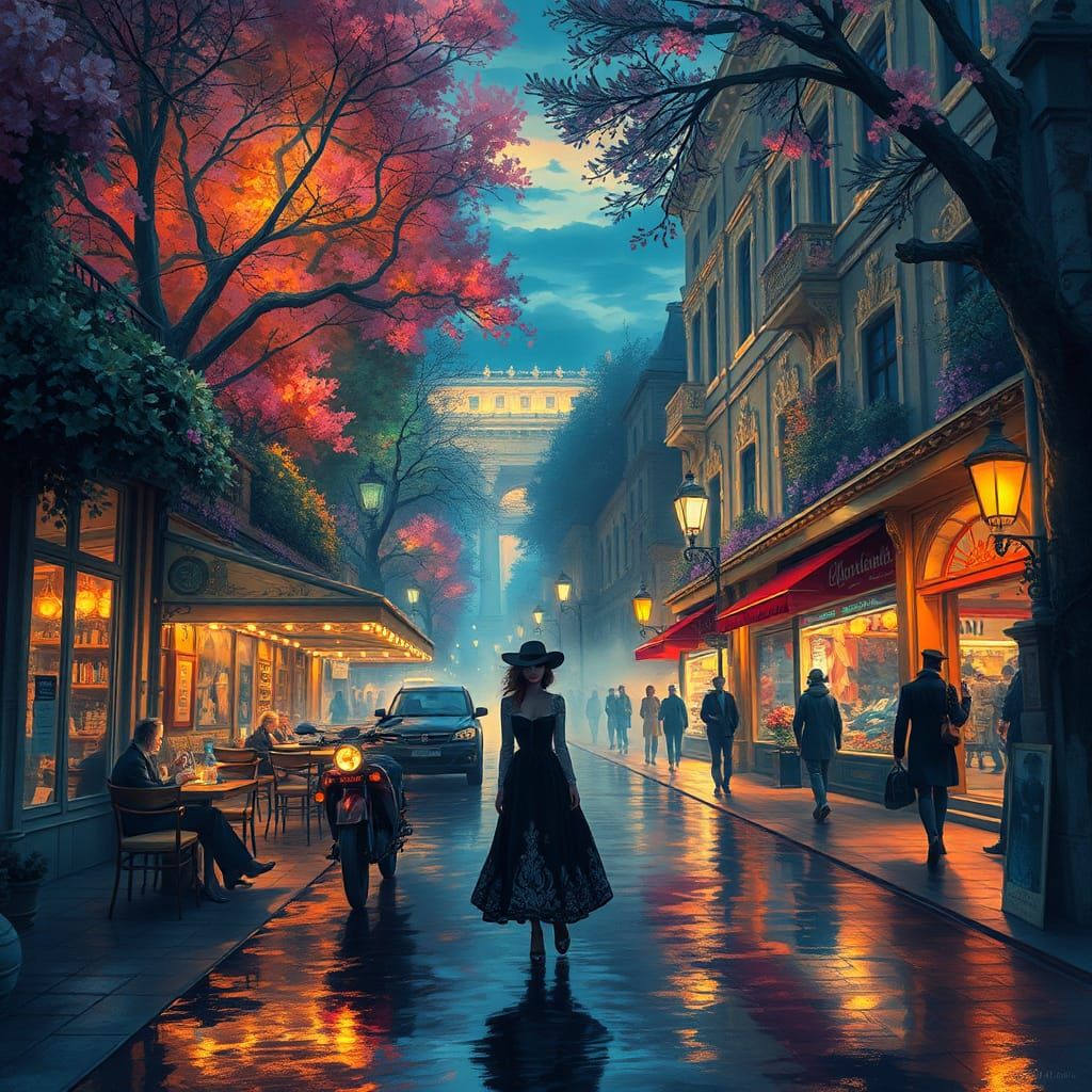 Bioluminescent Flora in a Magical Pastel World