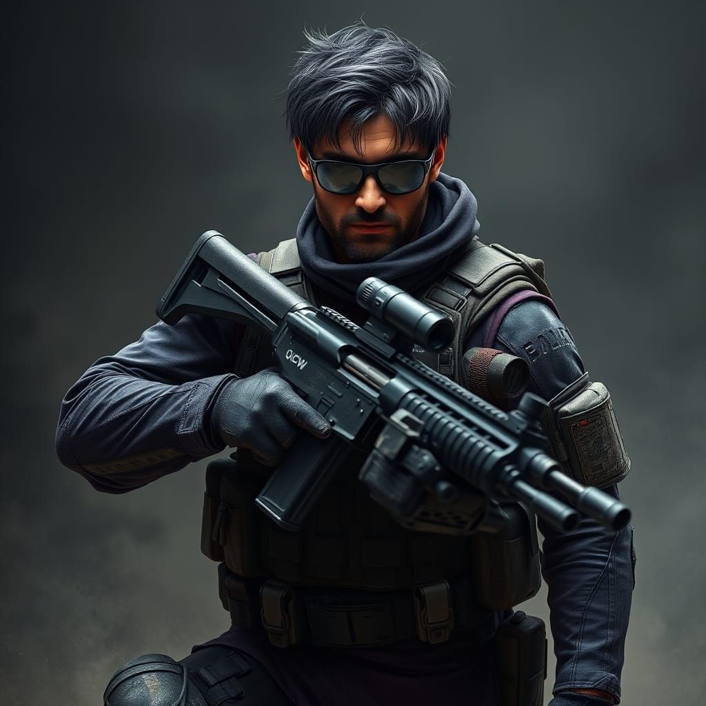 Tactical Operative in Combat Gear