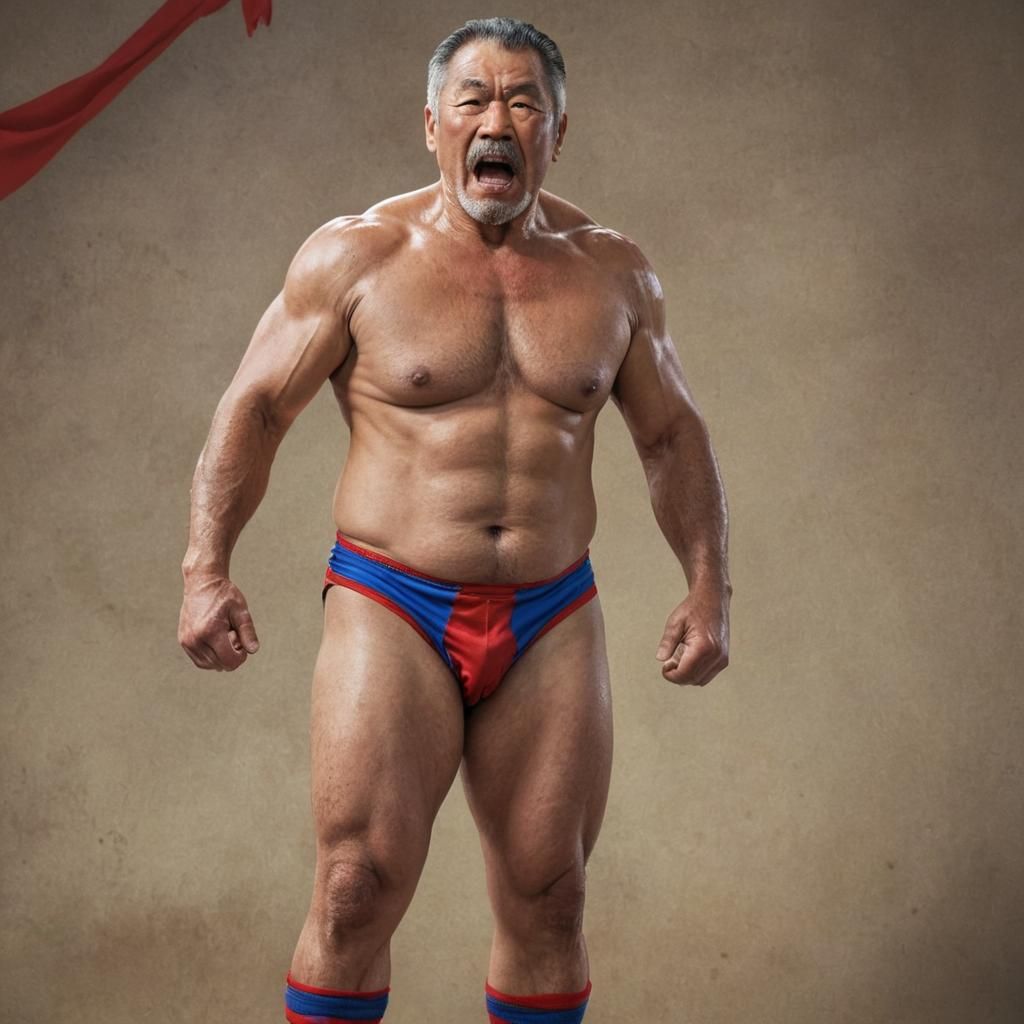 Triumphant Hokkaido Wrestler Concept Art