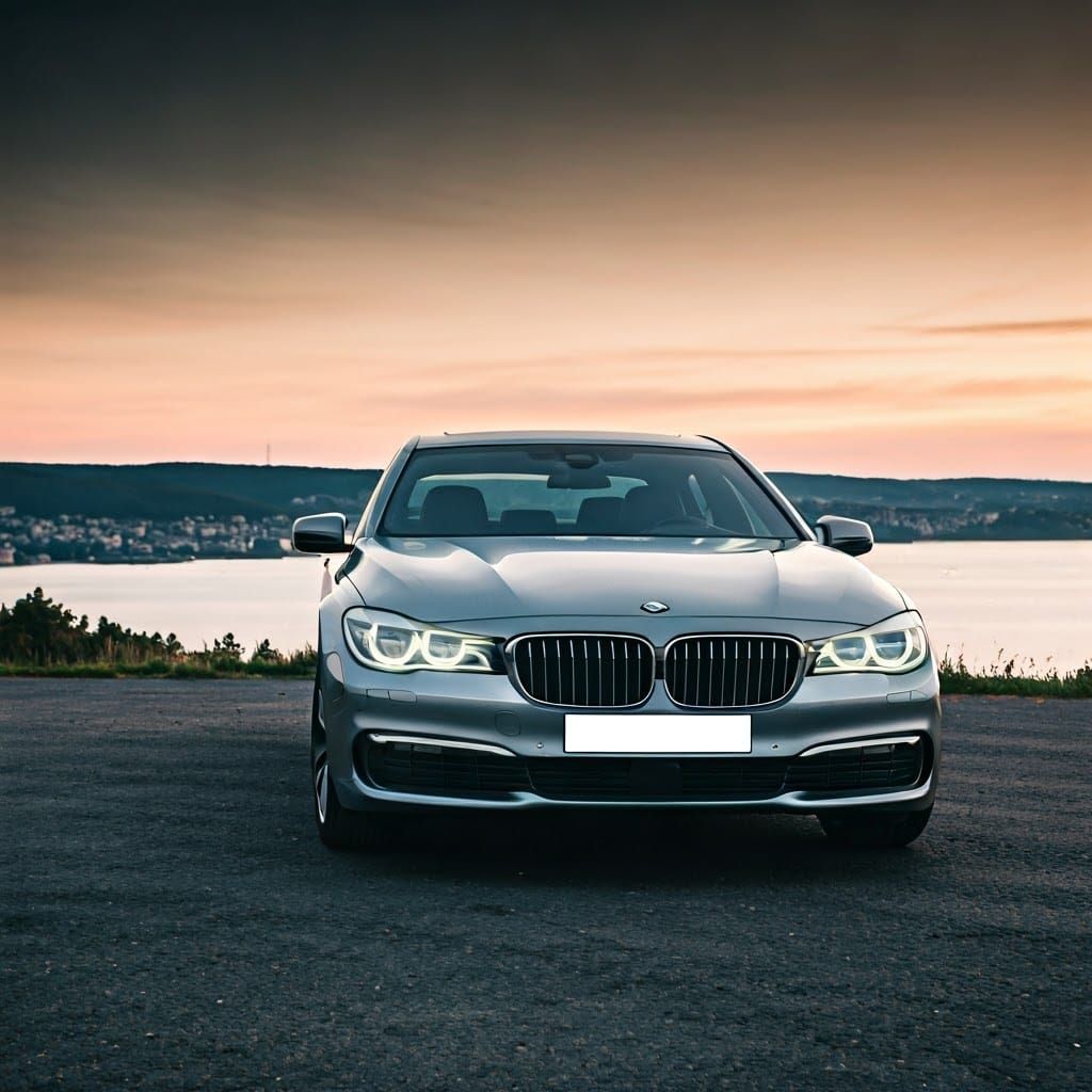 BMW 7 Series in a Cinematic Landscape