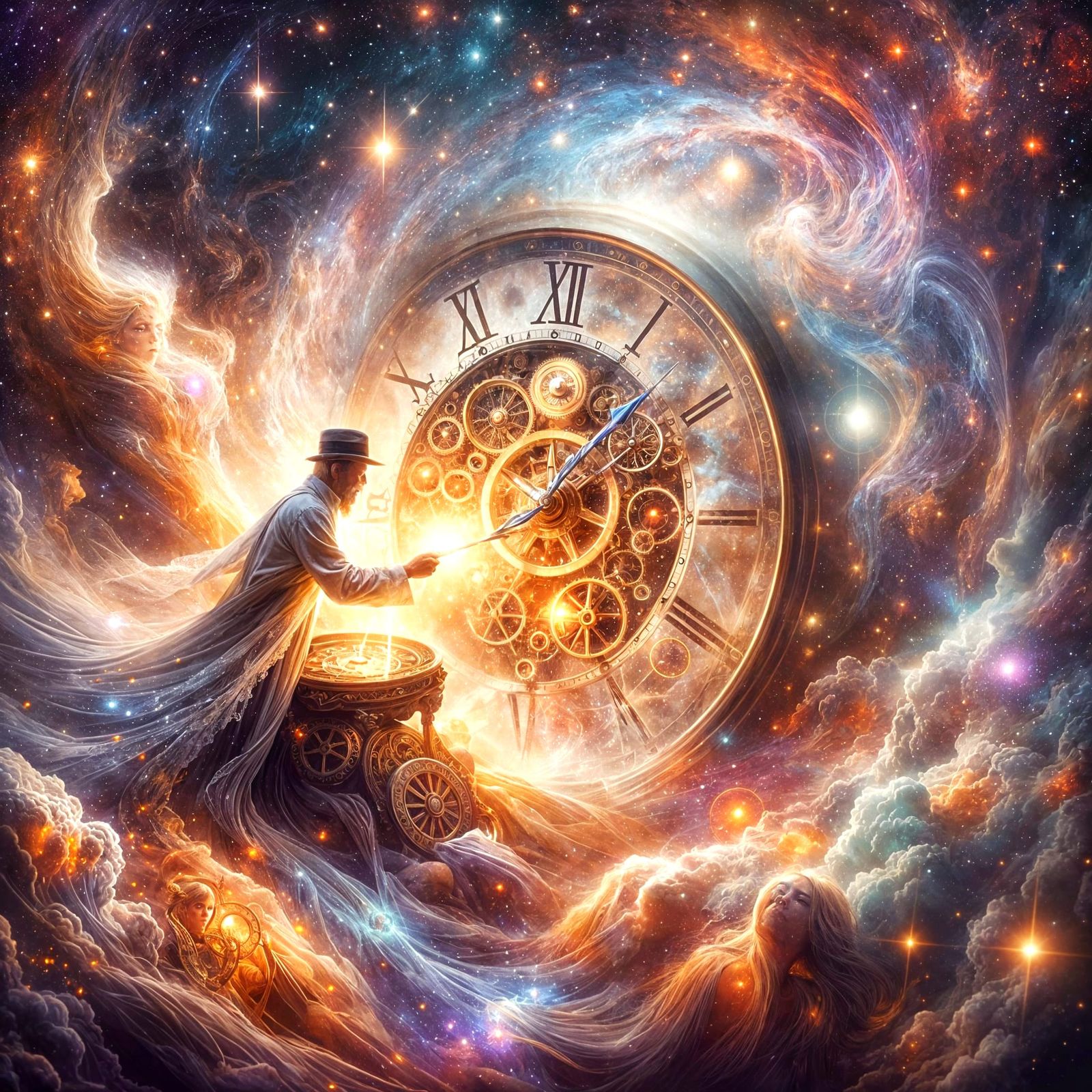 Celestial Clockmaker Creates Cosmic Timepiece in Nebula