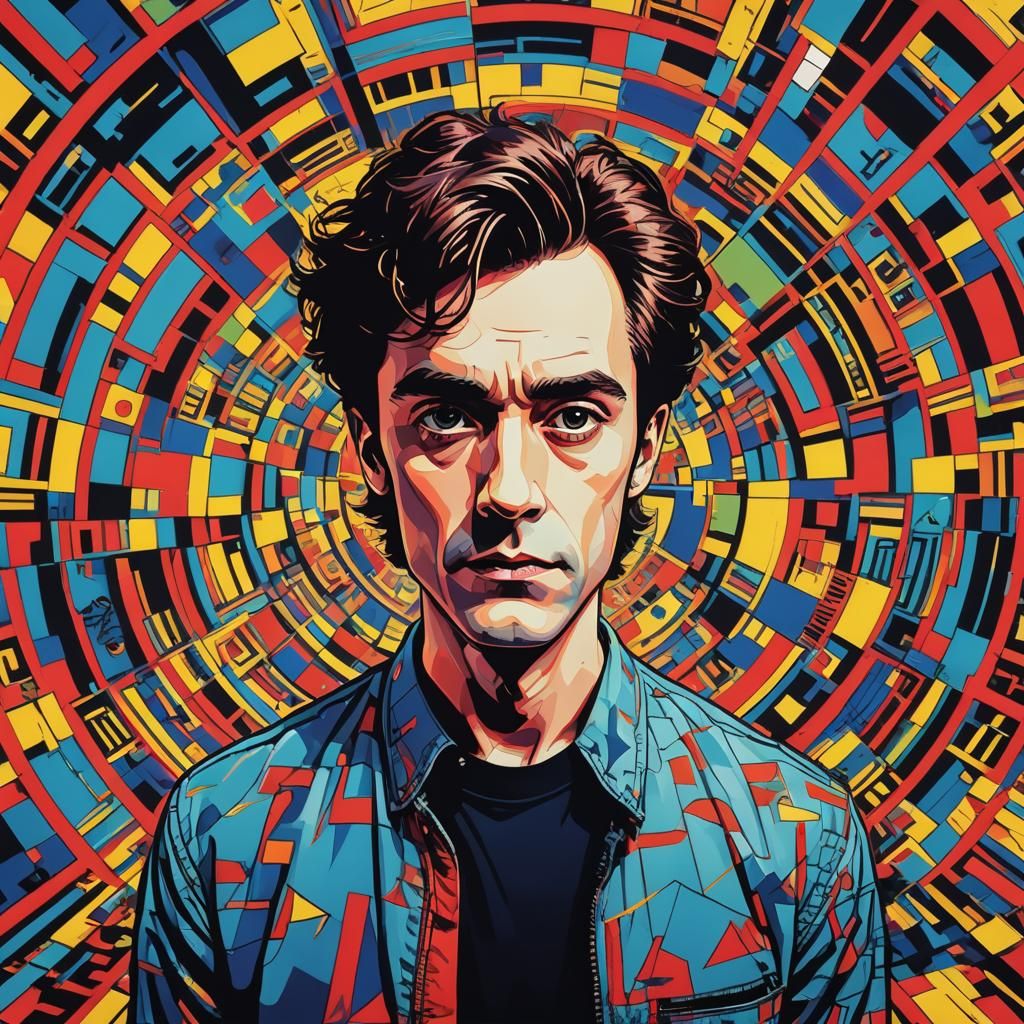 Pop Art Portrait of Harry in Vivid Colors