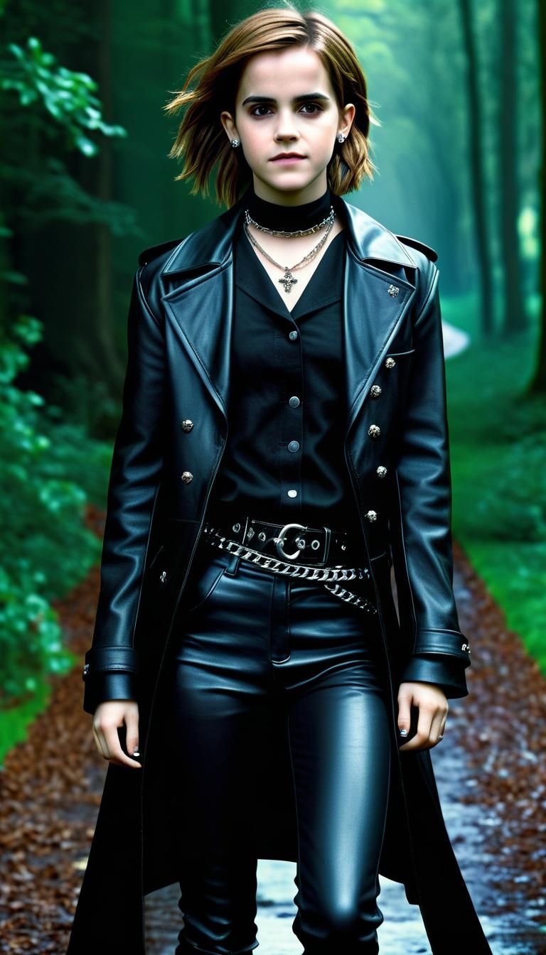 Emma Watson as Gothic Hermione Granger Portrait