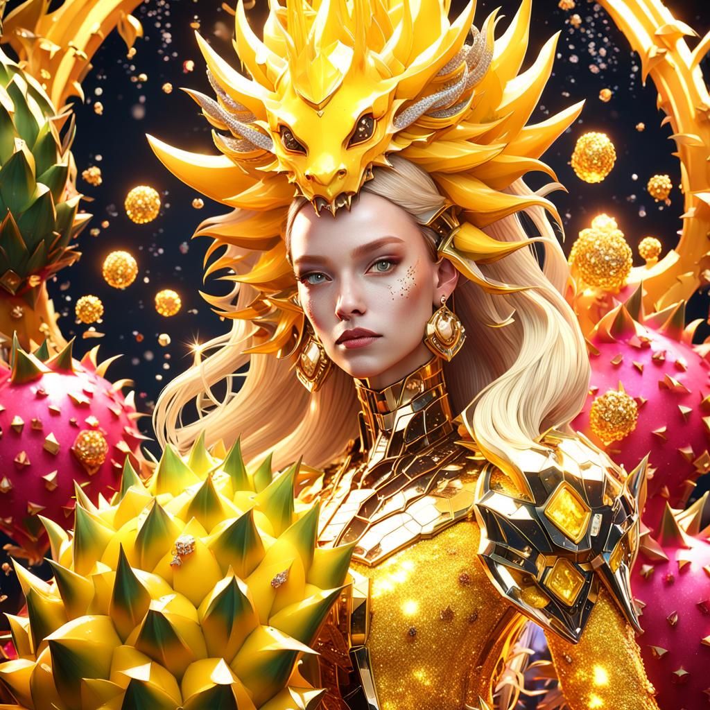 Evolved Anime Yellow Dragon Fruit Queen V2