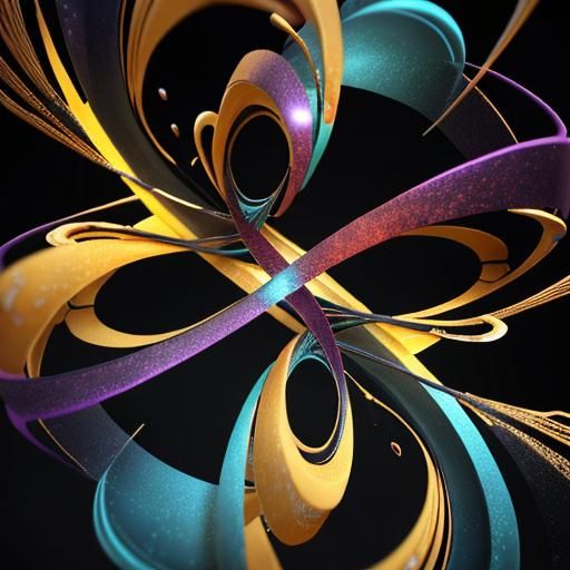 Abstract 3D Fractal Art in 8k Resolution