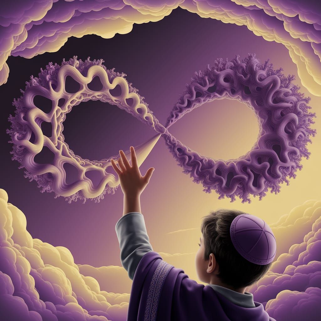 Surreal Jewish Youth Reaches for Infinity in Dali-Inspired D...